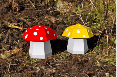 DIY Mushroom Favor - 3d Papercrfaft