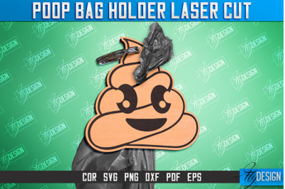 Poop Bag Holder | Dog Walking Accessories | Silhouette Dog | CNC File