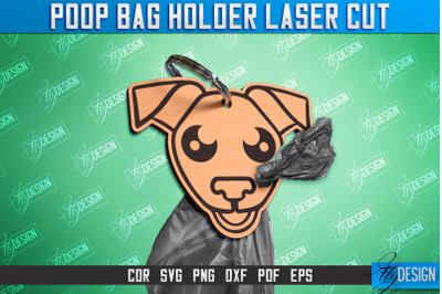 Poop Bag Holder | Dog Walking Accessories | Silhouette Dog | CNC File