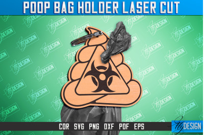 Poop Bag Holder | Dog Walking Accessories | Silhouette Dog | CNC File