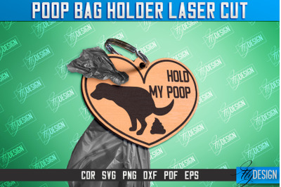 Poop Bag Holder | Dog Walking Accessories | Silhouette Dog | CNC File