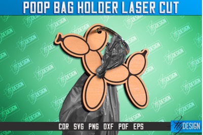 Poop Bag Holder | Dog Walking Accessories | Silhouette Dog | CNC File