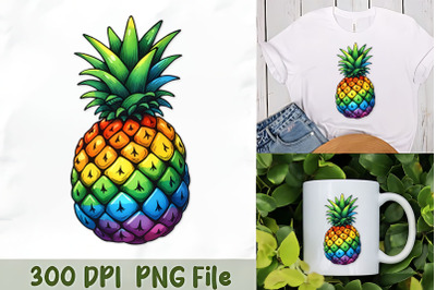 Colorful Pineapple Pride Art