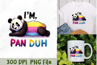 I&#039;m Pan Duh Cute Panda Art