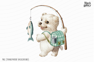 Watercolor Animal Character PNG