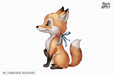 Watercolor Animal Character PNG