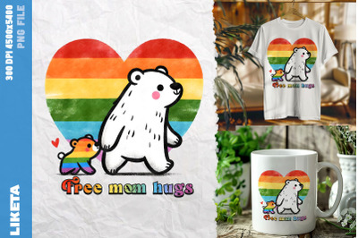 Free Mom Hugs Polar Bears