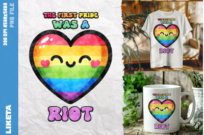 First Pride Riot Heart Art