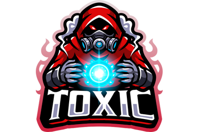 Toxic gas esport mascot logo