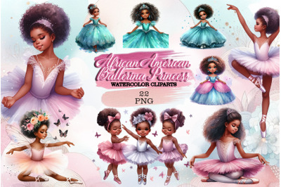 African American Ballerina Princess Girl