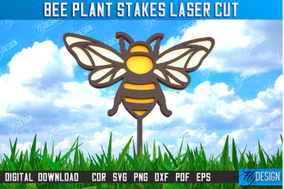 Honey Bee Garden Stake | Plant Stakes | Plant Marker | Lawn Stake |CNC