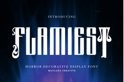 Flamiest Horror Display Font