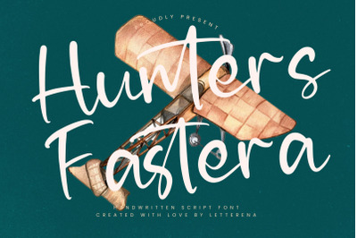 Hunters Fastera - Handwritten Script Font