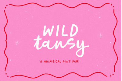 Wild Tansy - Whimsy Font Duo