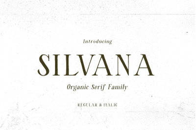 Silvana - Organic Serif