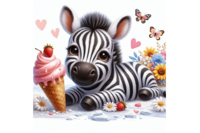 a cute zebra