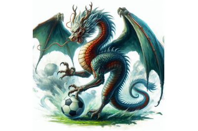 a dragon footballer