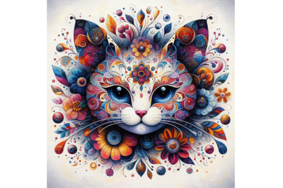 Beautiful decorative cat