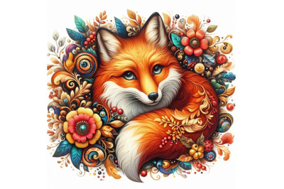 Beautiful decorative fox