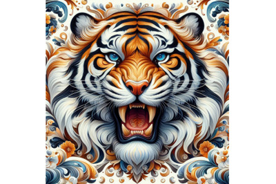 Beautiful decorative tiger