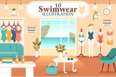 10 Swimwear Illustration