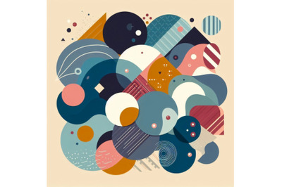 Abstract shapes&2C; elements vector illustration. Cool colorful abs