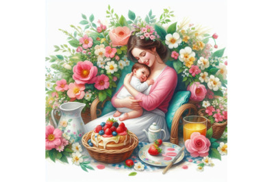 happy mothers day greeting card