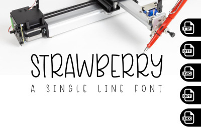 Strawberry Single Line