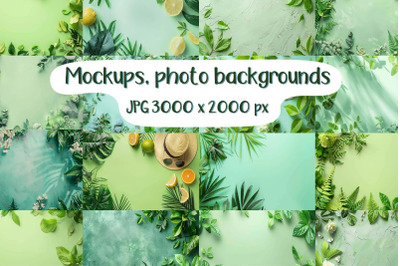 Summer mockups&2C; photo backgrounds