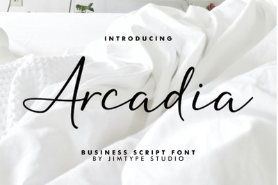 Arcadia - Business Branding Script Font