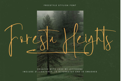 Foresta Heights - Freestyle Stylish Font