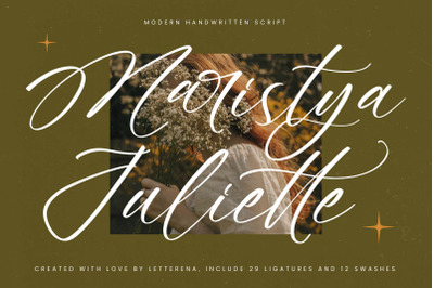 Maristya Juliette - Modern Handwritten Script