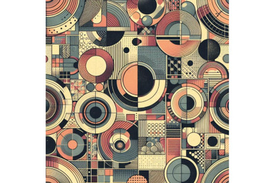 Modern seamless geometric pattern semicirc