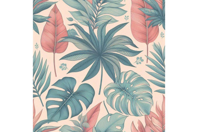 Tropical leaves seamless pat