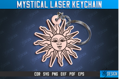 Mystical Keychain | Mystical Symbols Design | Magic Sign | CNC File