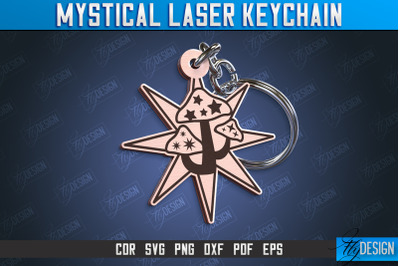 Mystical Keychain | Mystical Symbols Design | Magic Sign | CNC File