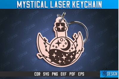 Mystical Keychain | Mystical Symbols Design | Magic Sign | CNC File