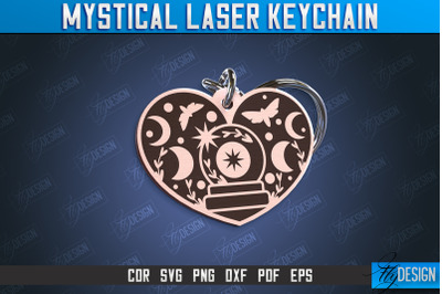 Mystical Keychain | Mystical Symbols Design | Magic Sign | CNC File