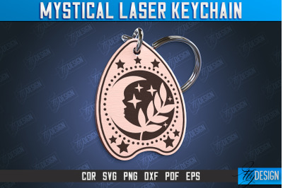 Mystical Keychain | Mystical Symbols Design | Magic Sign | CNC File