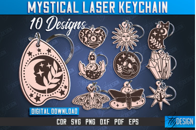 Mystical Keychain Bundle | Mystical Symbols Design | Magic Sign | CNC