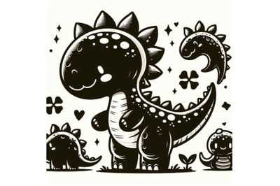 Cute dinosaur cartoon