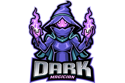 Dark magician esport mascot logo design