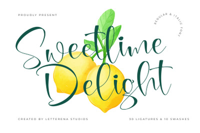 Sweetlime Delight - Beautiful Handwritten Font