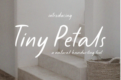 Tiny Petals - Natural Handwritten