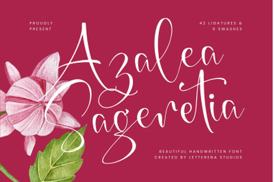 Azalea Sageretia - Beautiful Handwritten Font