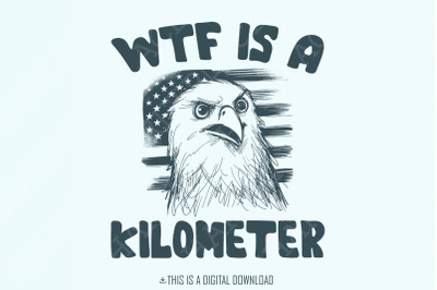 WTF Kilometer Meme Design, American Quote, 4th of July, Independence Day, Political Humor, Unique Gift, Freedom Art, Patriotic Meme