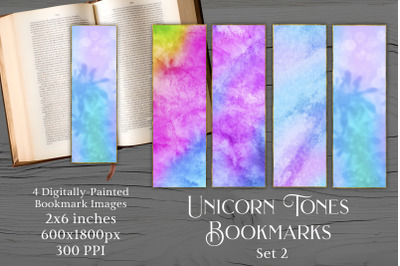 Printable Bookmarks - Unicorn Tones Bookmarks 2