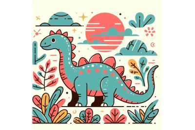 Dinosaur animal illustration