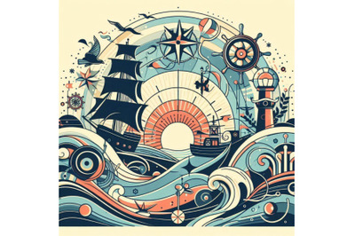 Nautical background