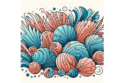 Seashell background